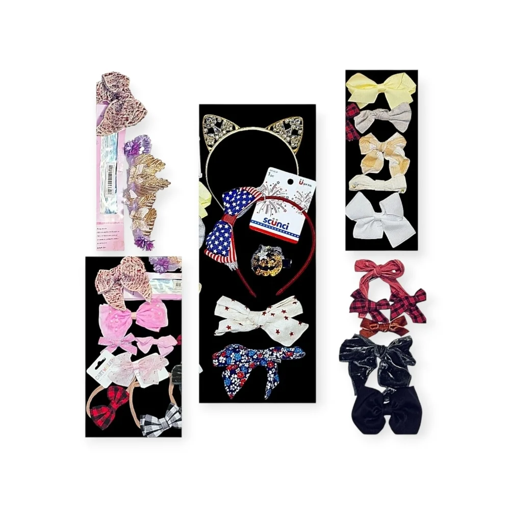 Girls Hair Accessories Bundle (25 Items) - Little Poppy, NWT, & More!